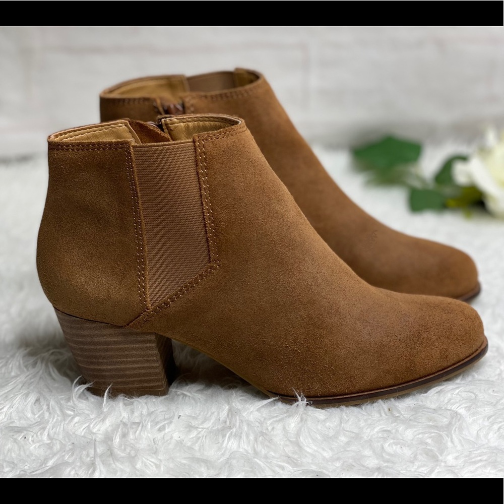 Lucky Brand suede leather ankle boots size 6.5 M